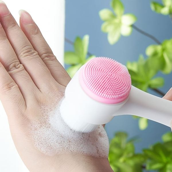 Escova Limpeza Facial Manual 2 em 1 para SkinCare Esfoliante Massageador - Image 5