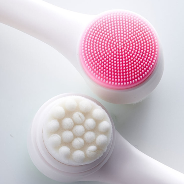 Escova Limpeza Facial Manual 2 em 1 para SkinCare Esfoliante Massageador - Image 7