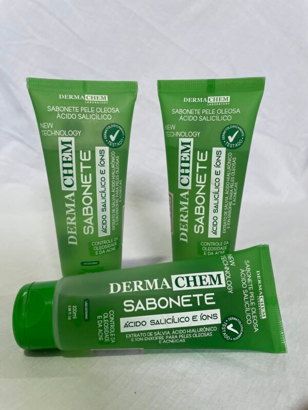 Sabonete Liquido DERMACHEN Pele Oleosa Ácido Salicílico 100ml - Limpeza Controle da Oleosidade e da Acne - Image 4