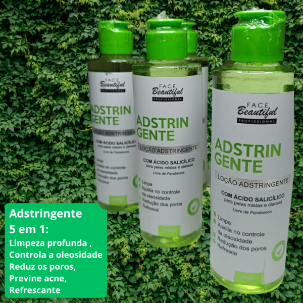 Adstringente Loção Facial Face Beautiful 100ml - com Acido Salicilico para peles mistas e oleosas
