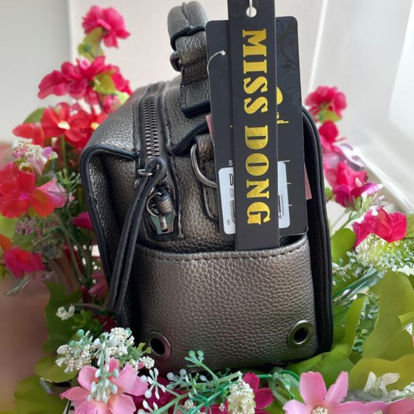 Bolsa Feminina Peq. Alça Mão e Transversal Miss Dong -100%Poliuretano Luxo e simplicidade - Image 6