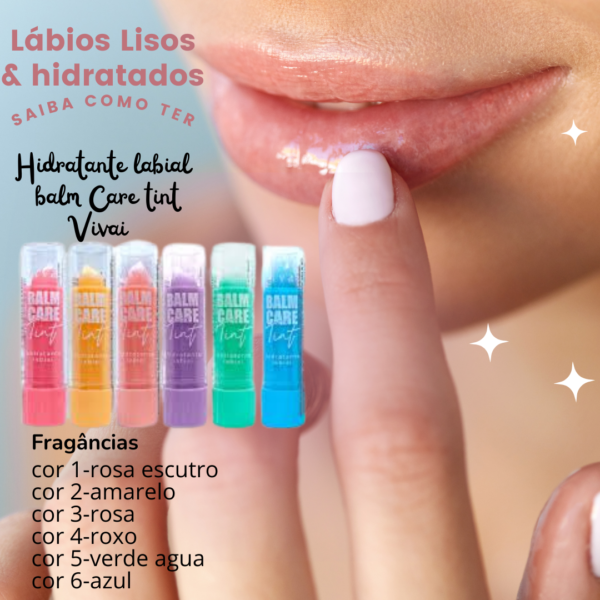 Hidratante Labial Balm Care Tint Vivai