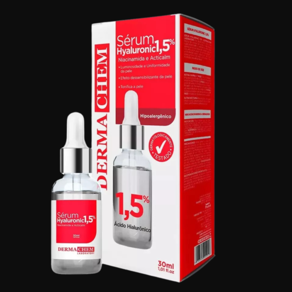 Sérum Facial Ácido Hialurônico Melhora Sinais Acne Hidrata Momento de aplicação Dia/Noite Tipo de pele Todo tipo de pele