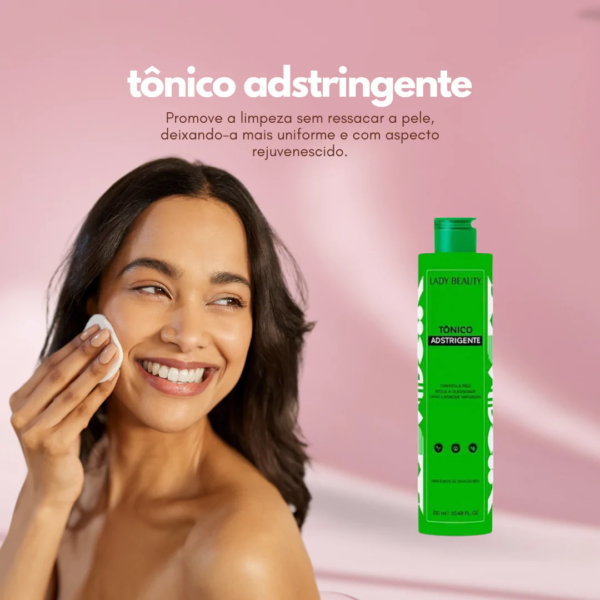 Adstringente Tonico Facial Antioleosidade Lady Beauty 310 ML - Image 7