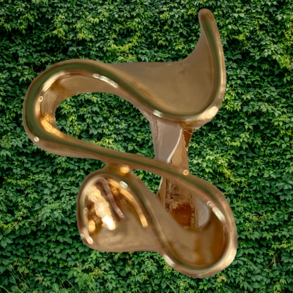 Bijuteria - Anel Metal Dourado Forma Geométrica - Image 2